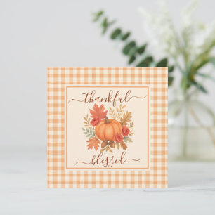 Dankbar und gesegnet Pumpkin   Fall Erntedank