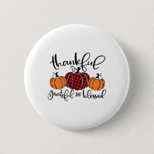 Dankbar und gesegnet Pumpkin Fall Thanksg Button