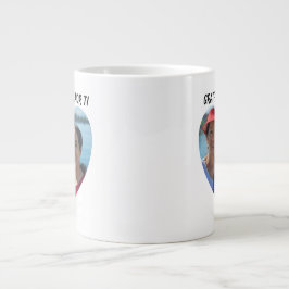 Dankbare Agradecida zweisprachiges Muttertagsherz Jumbo-Tasse