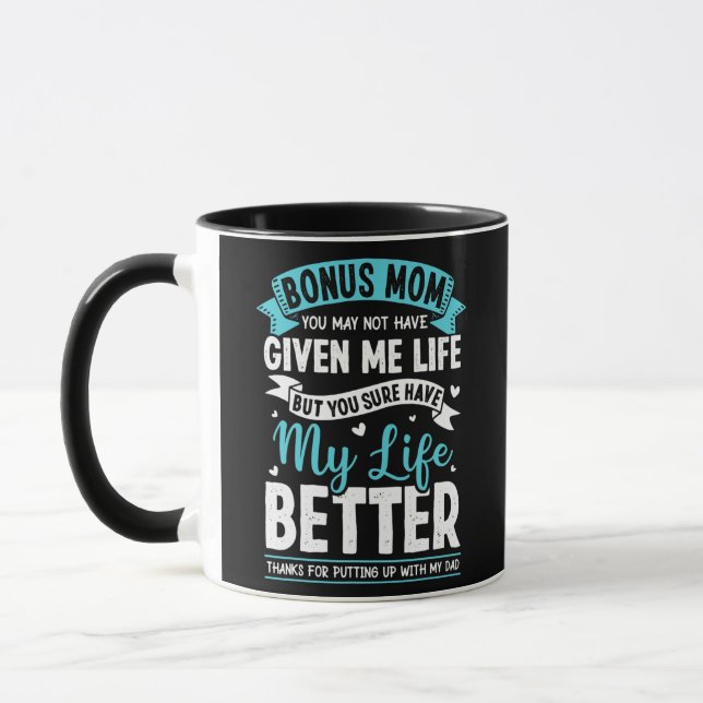 Dankbare Bonus-Mutter Stiefmutter Stiefmutter Für Tasse (Links)