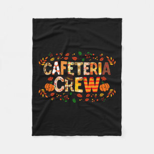 Dankbare Cafeteria Crew Herbst Dank Fleecedecke