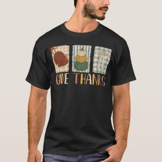 Dankbare Coquette-Schleife Dankbar Thanksgiving  T-Shirt