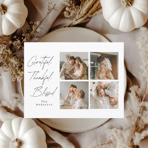 Dankbare Dankbarkeit gesegnete Erntedank Fotos Postkarte