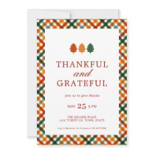 Dankbare Dankbarkeit Modern Erntedank Dinner Party