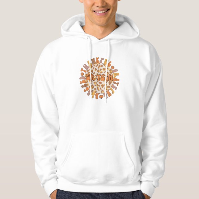 Dankbare ER Tech Erntedank - Notrufzentrale Tech Hoodie (Vorderseite)