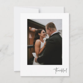 Dankbare Foto Hochzeit Dankeschön Karte