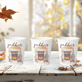 Dankbare freundschaftliche Ansammlung Pappbecher