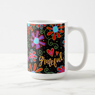 Dankbare Fun Floral Whimsical Niedlich Friend Kaffeetasse