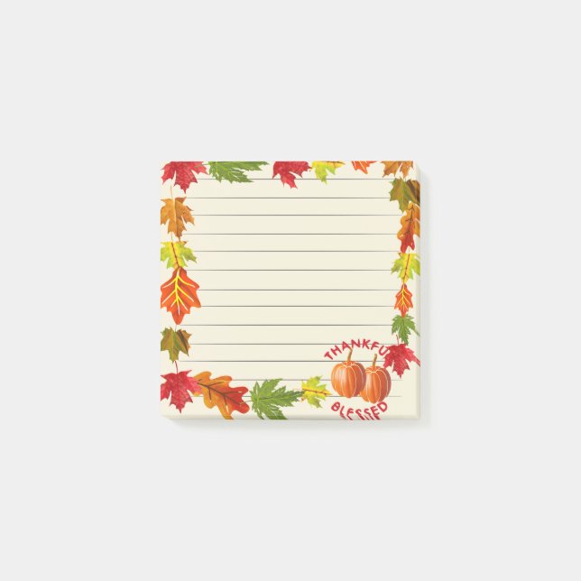 Dankbare & Gesegnete Post-it-Notiz Post-it Klebezettel (Vorderseite)