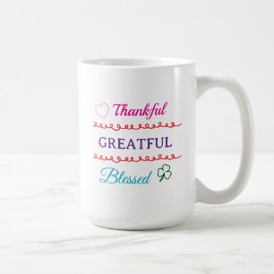 Dankbare Gesegnete Tasse Glaube Inspirierter Kaf