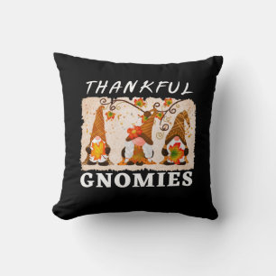 Dankbare Gnome mit Niedlichem Herbsttrio von Gnome Kissen