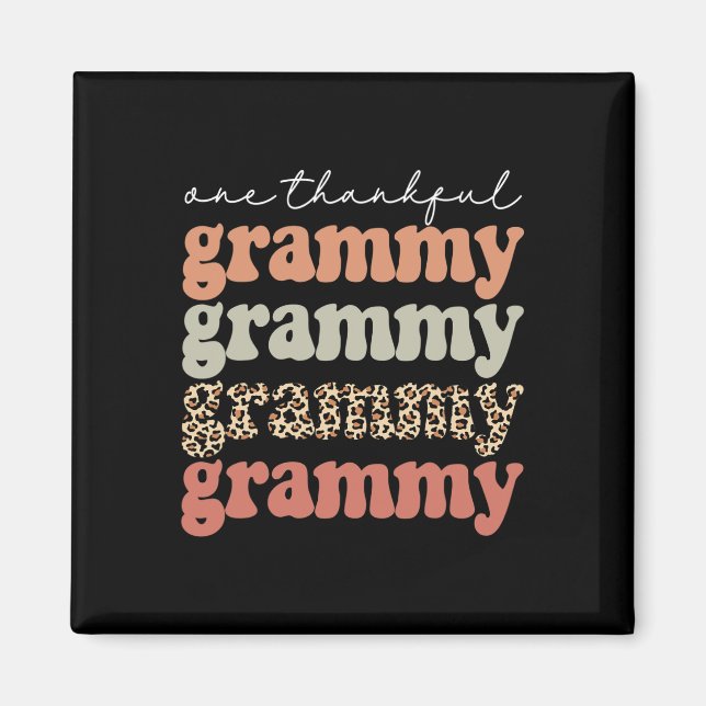 Dankbare Grammy Herbstbaum Herbstlaube Thanksgivi Magnet (Vorne)