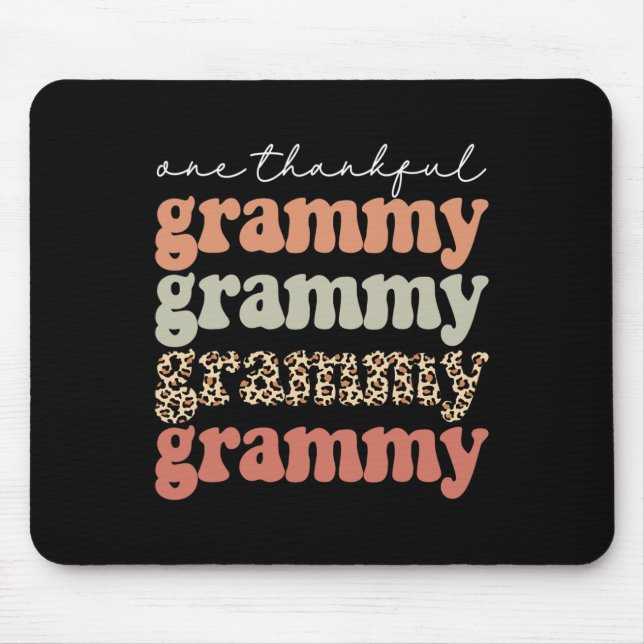 Dankbare Grammy Herbstbaum Herbstlaube Thanksgivi Mousepad (Vorne)