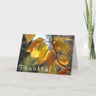 Dankbare Herbst-Grüße-Karte Dankeskarte