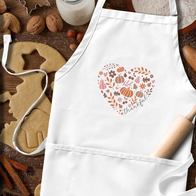 Dankbare Herbst-Herbst-Grafik Schürze (Von Creator hochgeladen)