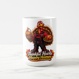 DANKBARE HERZEN, GLÜCKLICHE HEIME KAFFEETASSE