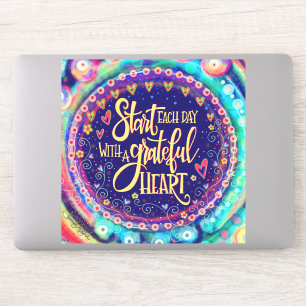 Dankbare Herzermutigung zur Hübschen Inspiritivitä Aufkleber