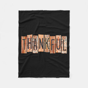 Dankbare Kokette Schleife Floral Süße Thanksgiving Fleecedecke