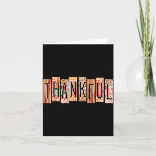 Dankbare Kokette Schleife Floral Süße Thanksgiving Karte