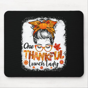 Dankbare Mittagessen-Dame für Frauen Herbst Thanks Mousepad