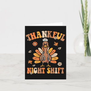 Dankbare Nachtschicht Krankenschwester Groovy Than Karte