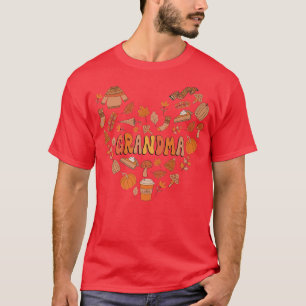 Dankbare Oma Pumpkin Herbst Herbst Herbst Liebe T-Shirt