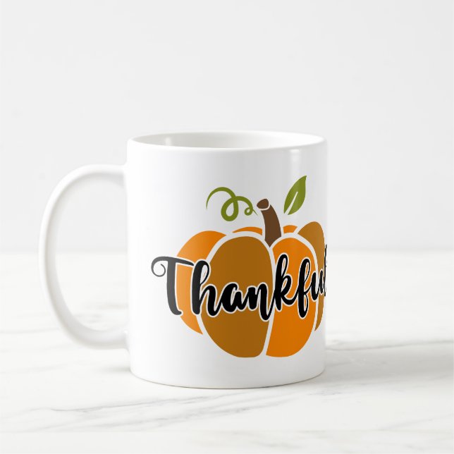 Dankbare Personalisierte Kaffeetasse (Links)