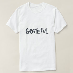 Dankbare positive Affirmation-Typografie-Design T-Shirt