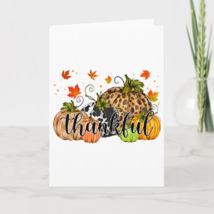 Dankbare Pumpkin Herbst Herbst glücklich Thanksgiv Karte
