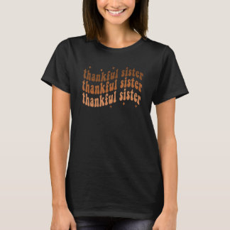 Dankbare Schwester Cheetah Herz Schwester Leben Fa T-Shirt