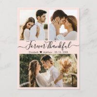 Dankbare Script Foto Collage Wedding Vielen Dank