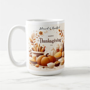 Dankbare Treffen: Festliche Thanksgiving-Tasse Kaffeetasse