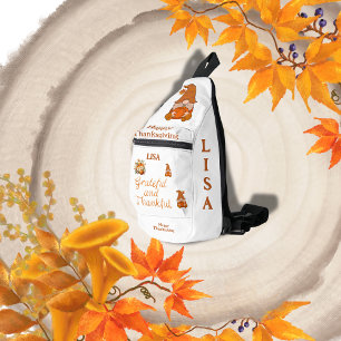 Dankbare und dankbare Bezeichnung Monogram Crossbody Bag