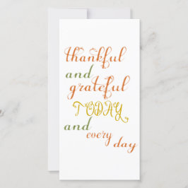 Dankbare und dankbare Karte