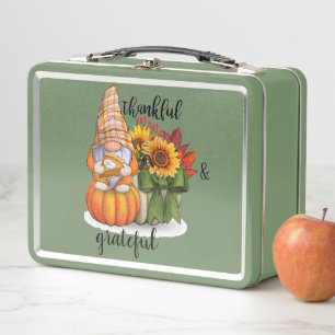 Dankbare und dankbare Metall-Lunchbox Metall Brotdose