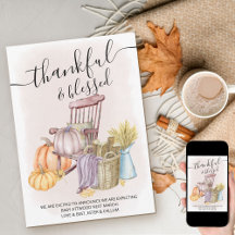 Dankbare und gesegnete Land Pumpkin-Schwangerschaf