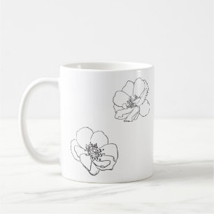 Dankbare und schöne Rose Tasse
