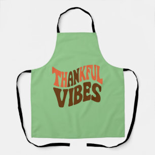 Dankbare Vibes Erntedankfest Vintage Dankbar Schürze