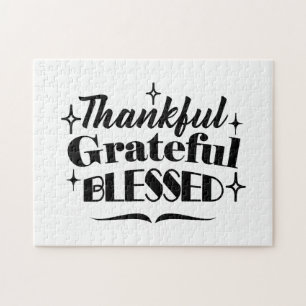 Dankbarer, dankbarer, gesegneter, funkelnder Ernte Puzzle