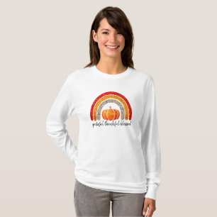 Dankbarer, dankbarer, gesegneter Thanksgiving-Kürb T-Shirt