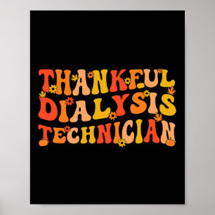 Dankbarer Dialysetechniker Erntedank Dialyse Poster