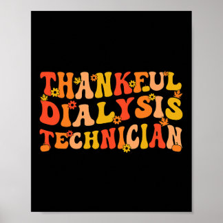 Dankbarer Dialysetechniker Erntedank Dialyse Poster