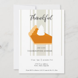 Dankbarer Erntedank-Dinner Einladung