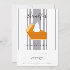 Dankbarer Erntedank-Dinner Einladung