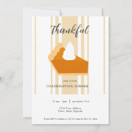 Dankbarer Erntedank-Dinner Einladung