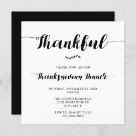 Dankbarer Erntedank Dinner Elegantes Einfaches Skr Einladung