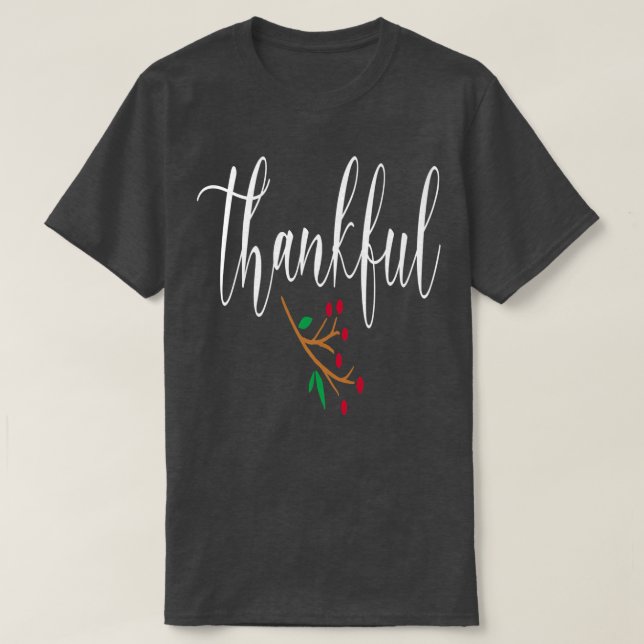 Dankbarer Erntedank T-Shirt (Design vorne)