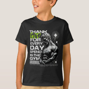 Dankbarer Fitnessstudio-Bruder Uni-Erwachsene Fitn T-Shirt