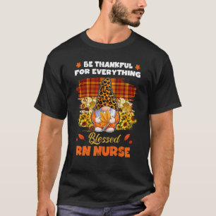Dankbarer Gesegneter Rn Krankenschwester Gnom Herb T-Shirt