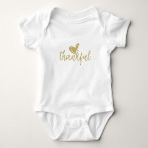 dankbarer herzlicher Erntedank Baby Strampler